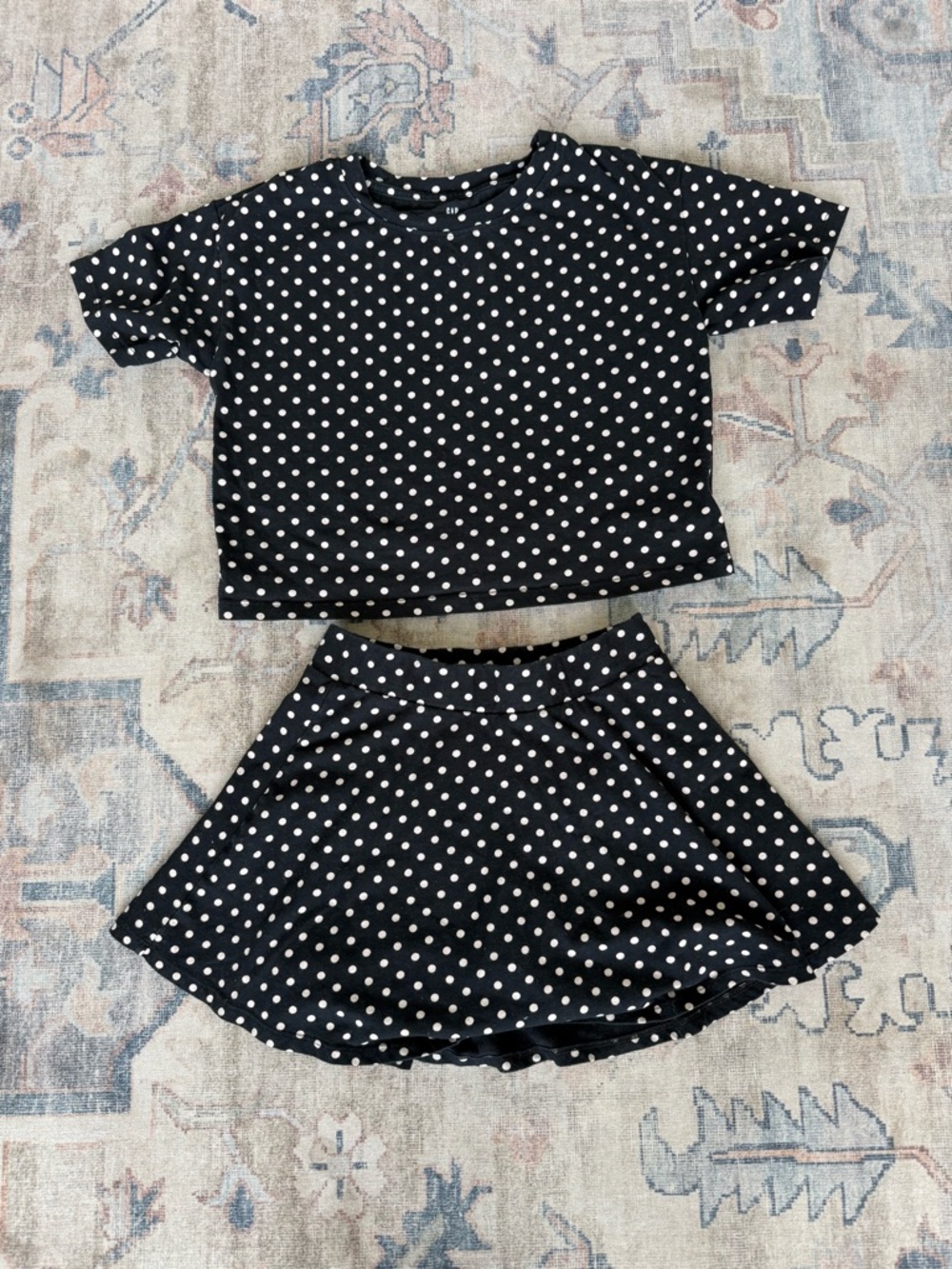 GAP Black & White Polka Dot Kids Matching Set